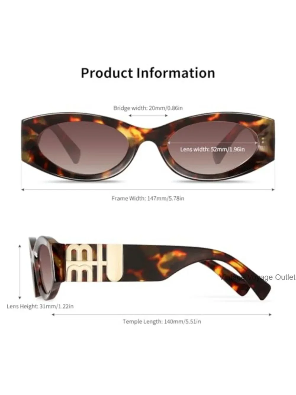 Retro Cat Eye Sunglasses for Women UV400 Narrow Frame Trendy Shades